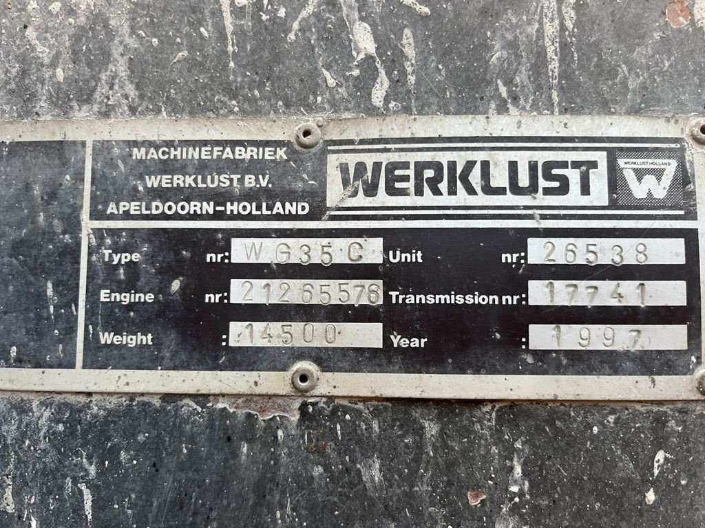 Radlader типа Sonstige Werklust WG 35C, Gebrauchtmaschine в Hapert (Фотография 10)