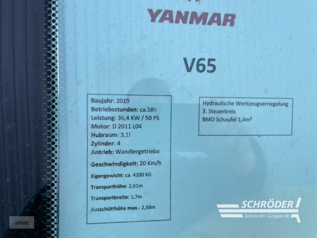 Radlader des Typs Sonstige YANMAR - V65, Gebrauchtmaschine in Wildeshausen (Bild 15)