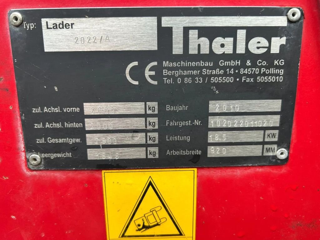 Radlader des Typs Thaler 2022/A, Gebrauchtmaschine in HA (Bild 11)