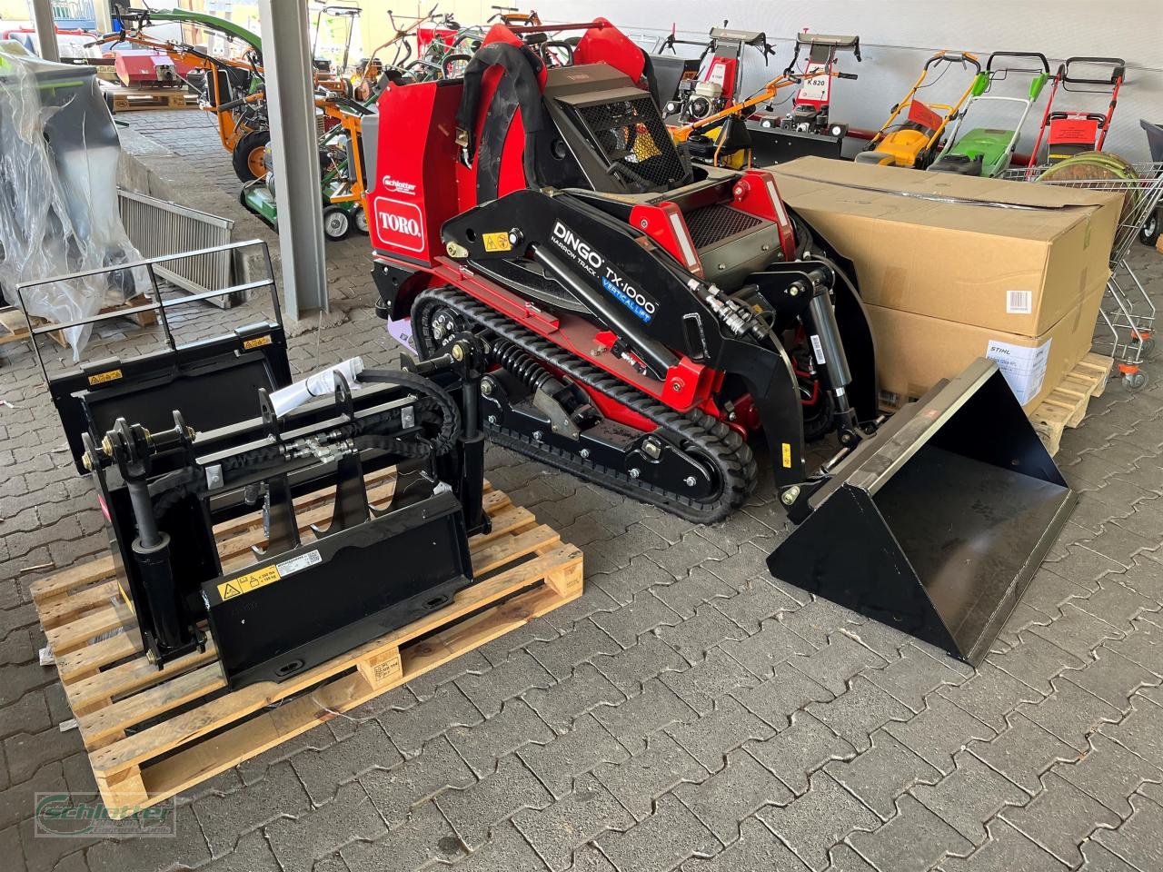 Radlader des Typs Toro Dingo TX1000 schmal mit Zubehör, Mietmaschine in Idstein-Wörsdorf (Bild 2)