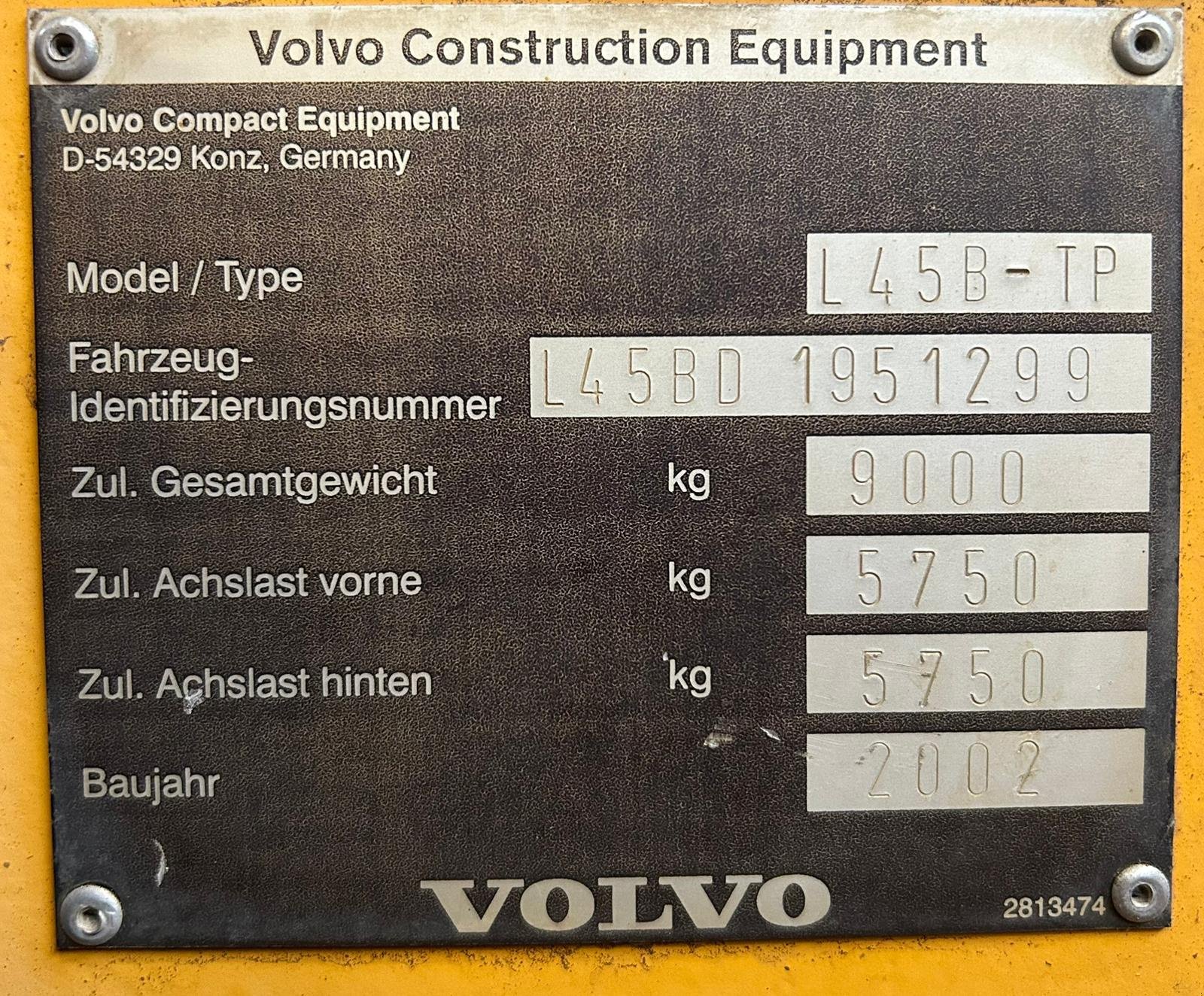 Radlader des Typs Volvo L 45B, Gebrauchtmaschine in Hohenwart (Bild 14)