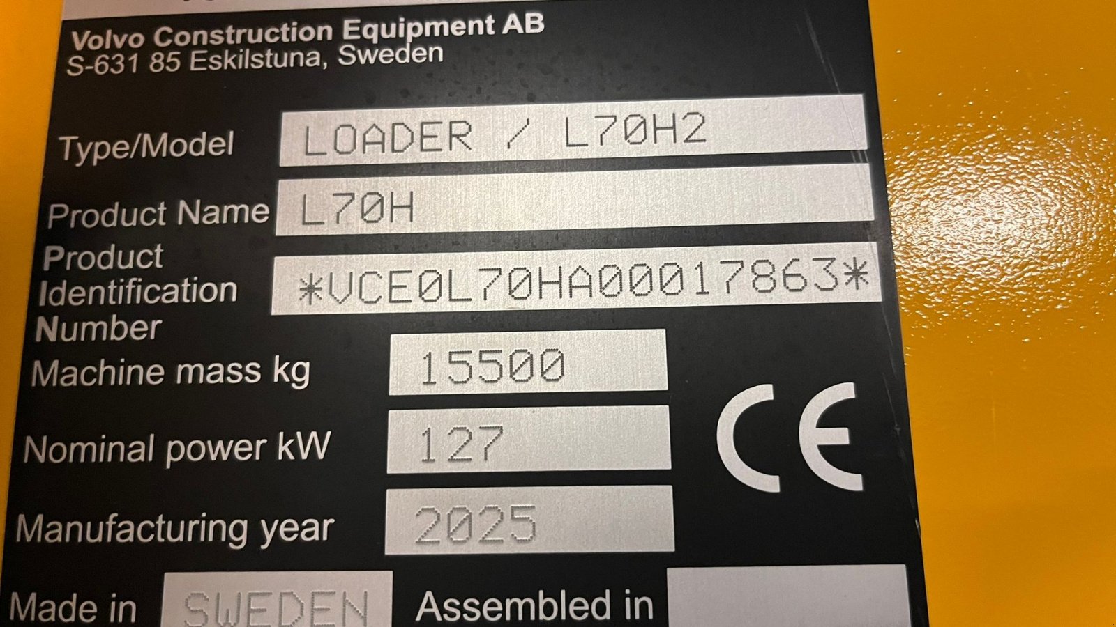 Radlader a típus Volvo L 70 H H2 AGRICULTURE DK-maskine med lang arm, Co-Pilot & med 750mm Michelin MEGA X BIB hjul., Gebrauchtmaschine ekkor: Lintrup (Kép 2)