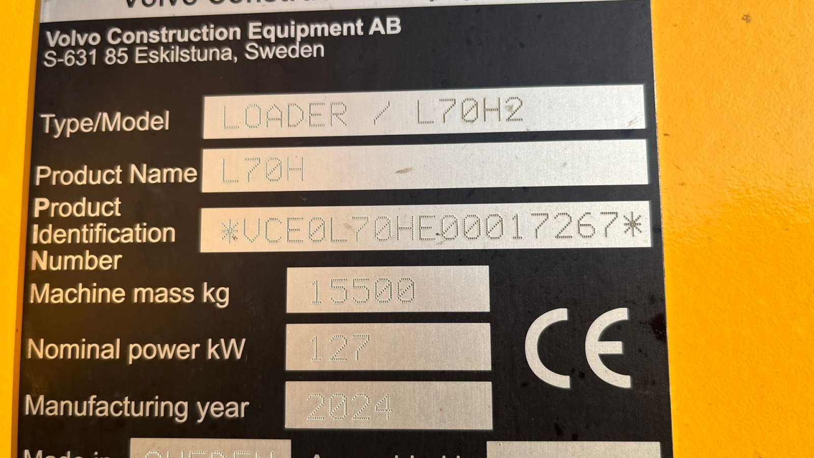 Radlader of the type Volvo L 70 H H2, BEMÆRK MED GARANTI FRA VOLVO FREM TIL DEN 18.6.2026. AGRICULTURE DK-maskine, Co-Pilot & med 750mm Michelin MEGA X BIB hjul., Gebrauchtmaschine in Lintrup (Picture 2)