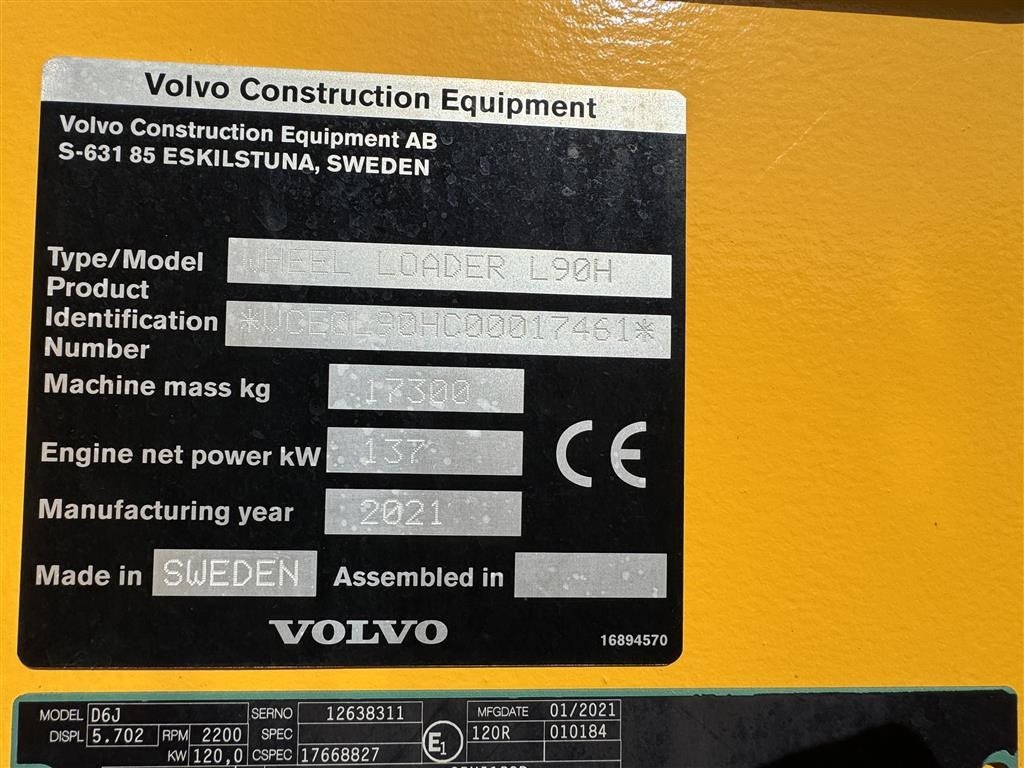 Radlader typu Volvo L 90 H KUN 3900 TIMER! SPÆKKET MED UDSTYR OG INKL SKOVL!, Gebrauchtmaschine v Nørager (Obrázek 16)