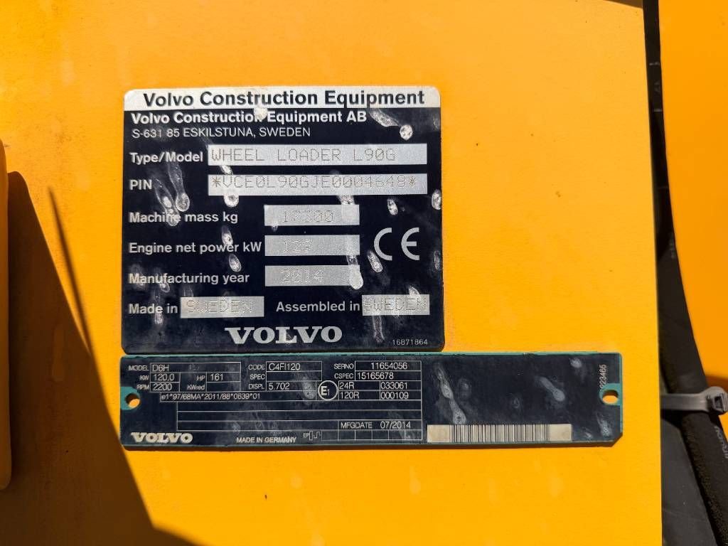 Radlader of the type Volvo L90G, Gebrauchtmaschine in Venlo (Picture 5)