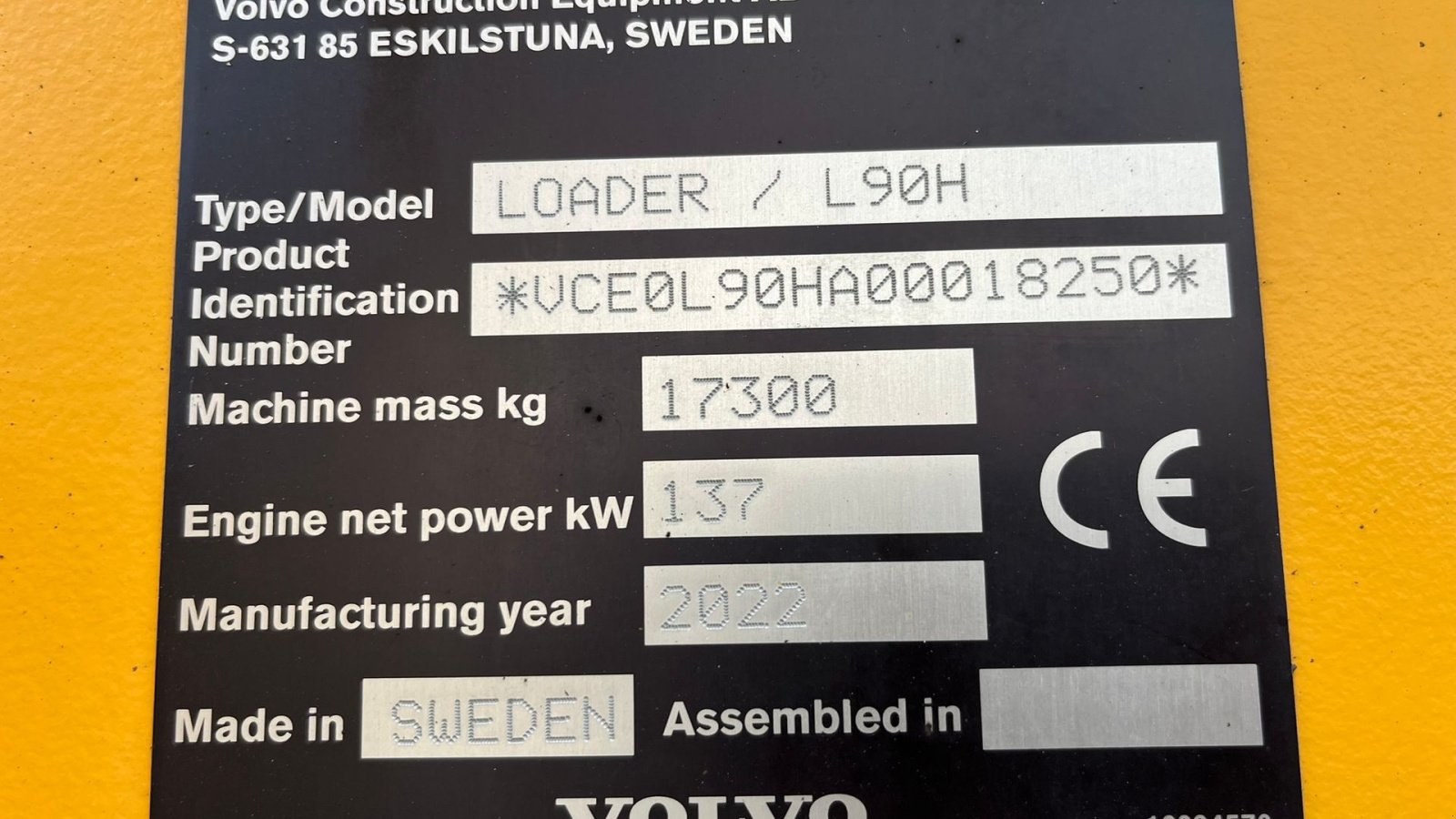 Radlader del tipo Volvo L90H DK-Maskine med CDC, BSS, 650mm hjul & centralsmørring OG EVT MED VÆGT SAMT PRINTER, Gebrauchtmaschine en Lintrup (Imagen 2)