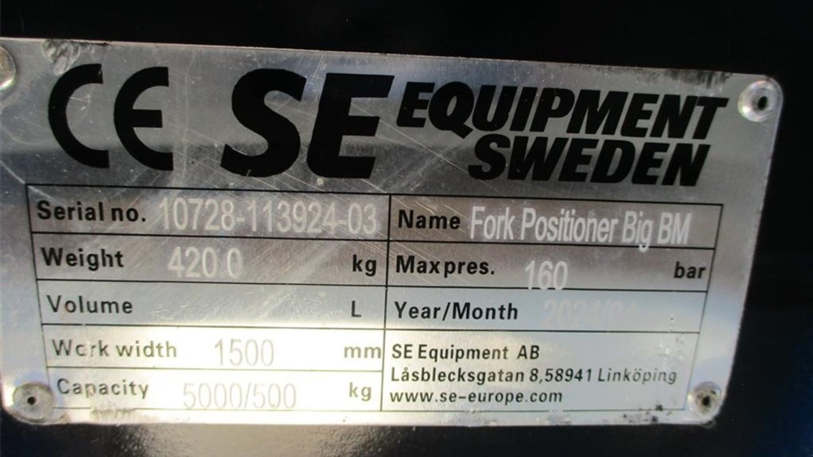 Radlader des Typs Volvo Pallegafler 5 Tons med Volvoskifte Hydraulisk gaffelflyt og 1,5m slæde, Gebrauchtmaschine in Lintrup (Bild 3)