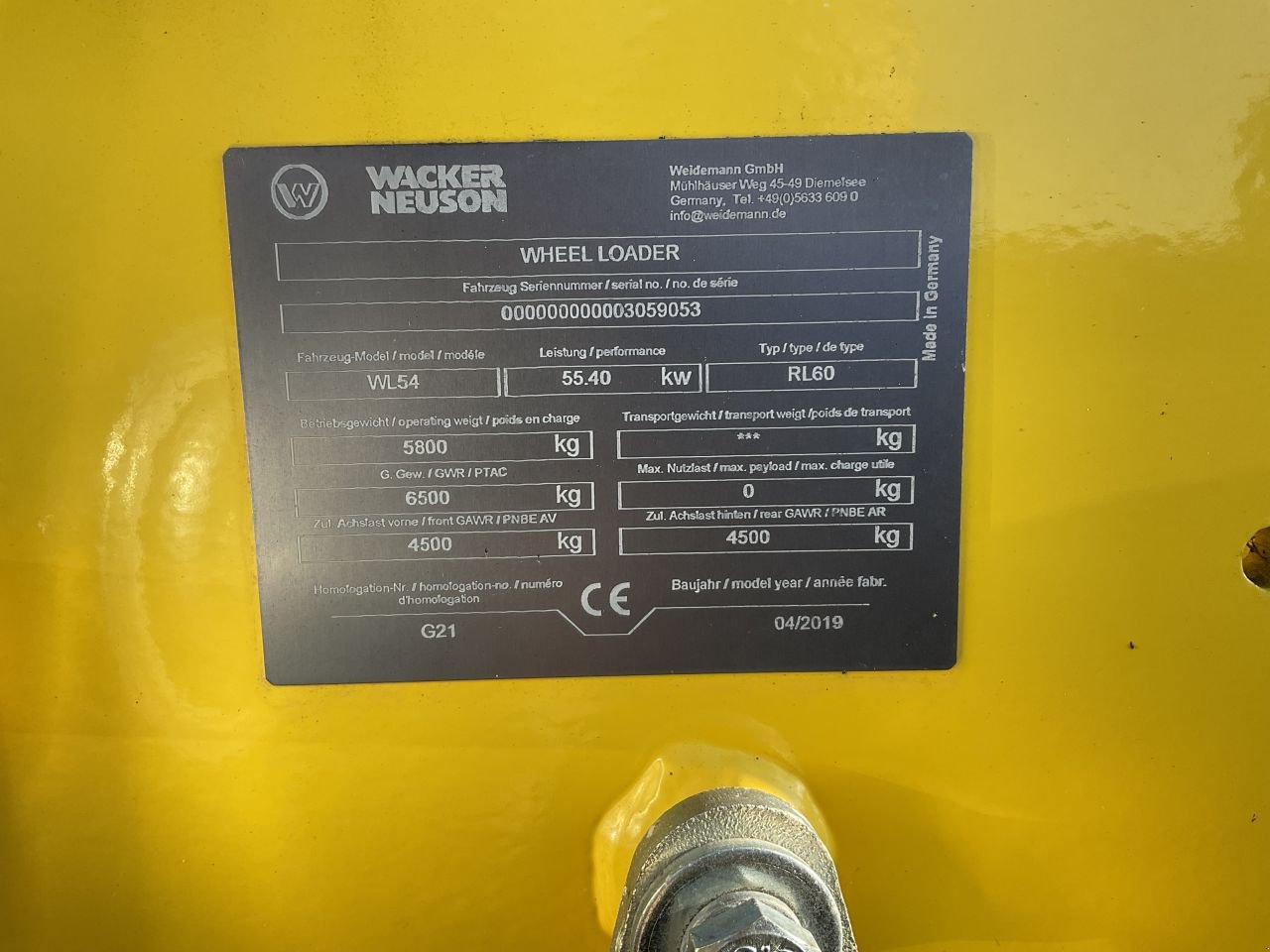 Radlader of the type Wacker Neuson Wl 54, Gebrauchtmaschine in Haaksbergen (Picture 8)