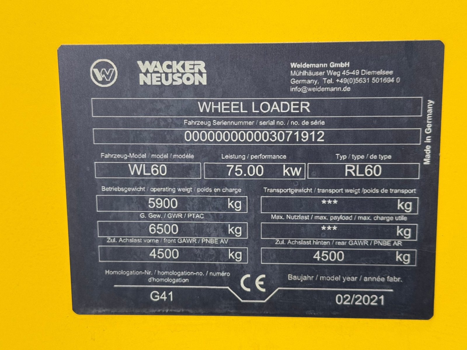 Radlader typu Wacker Neuson WL 60 gleich Weidemann RL60, Gebrauchtmaschine w Neureichenau (Zdjęcie 17)