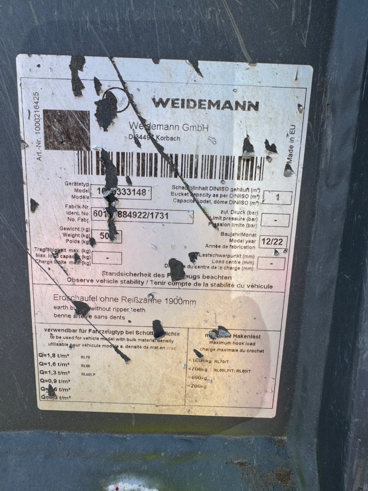 Radlader типа Wacker Neuson WL60, Gebrauchtmaschine в Neudrossenfeld (Фотография 12)