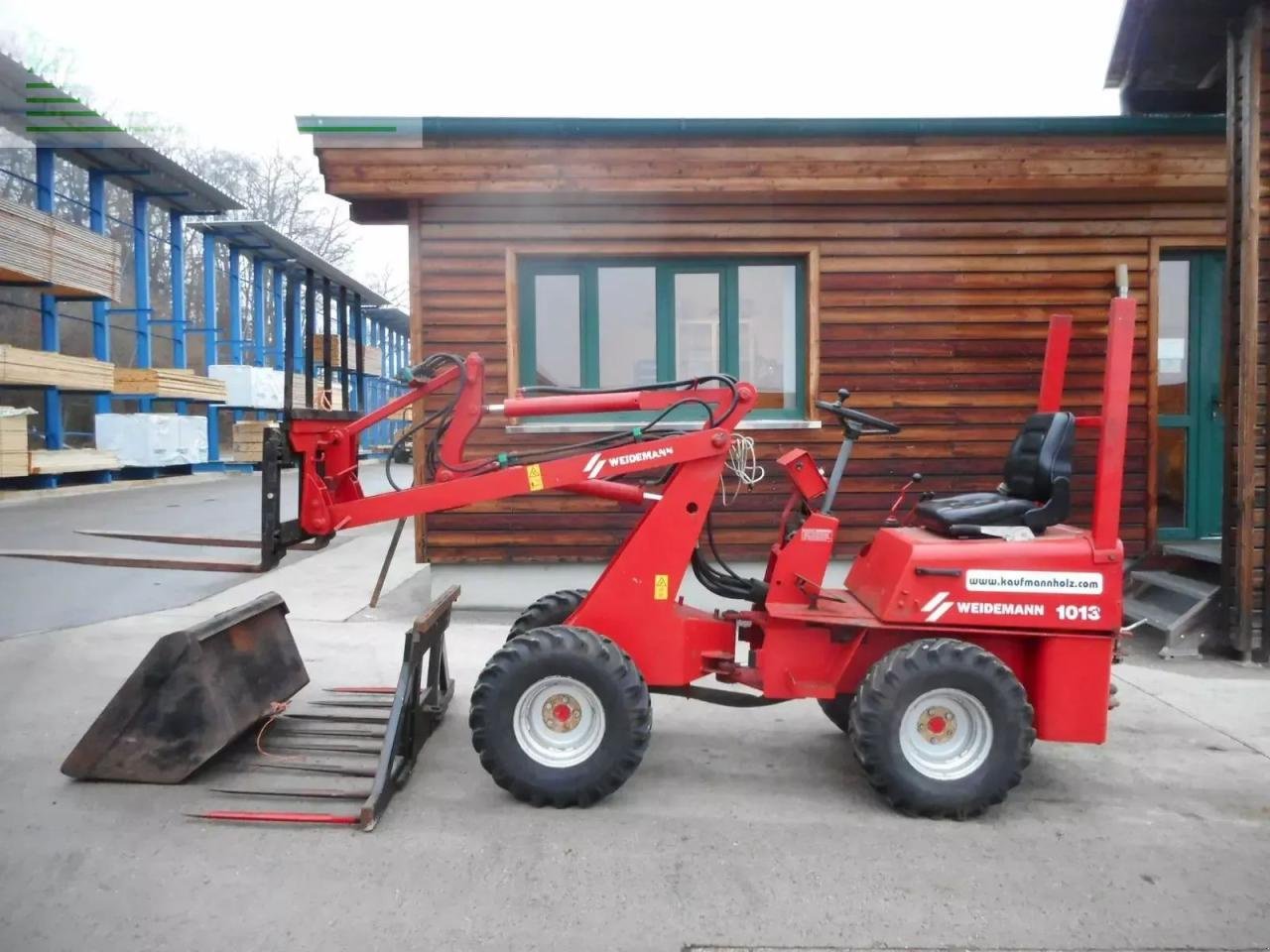 Radlader za tip Weidemann  1013 mit 3 anbaugeräte, Gebrauchtmaschine u ST. NIKOLAI/DR. (Slika 1)