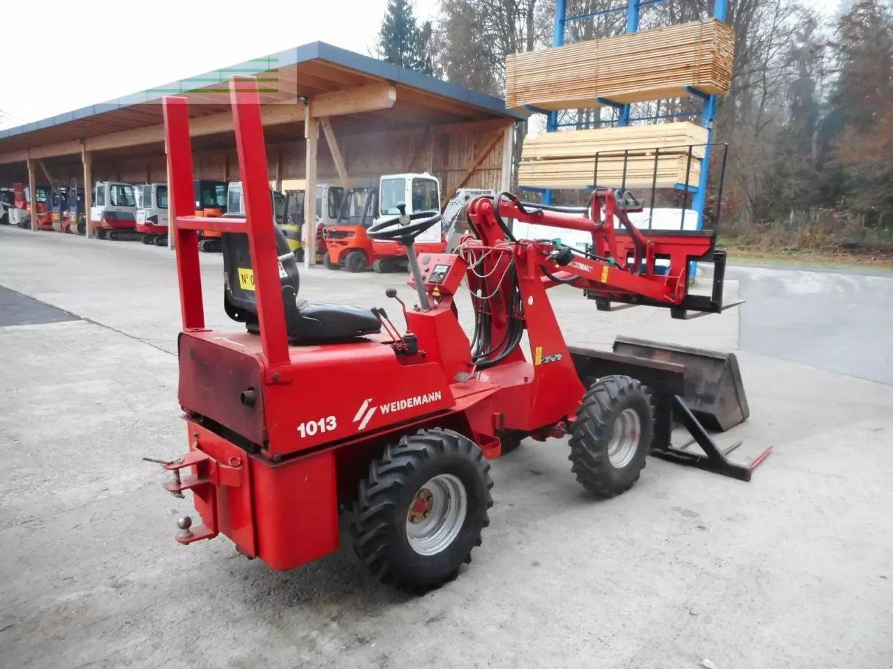 Radlader za tip Weidemann  1013 mit 3 anbaugeräte, Gebrauchtmaschine u ST. NIKOLAI/DR. (Slika 4)