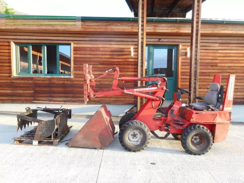 Radlader des Typs Weidemann  1015d/p ( 1.240kg ) 3 anbaugeräte!, Gebrauchtmaschine in ST. NIKOLAI/DR. (Bild 1)