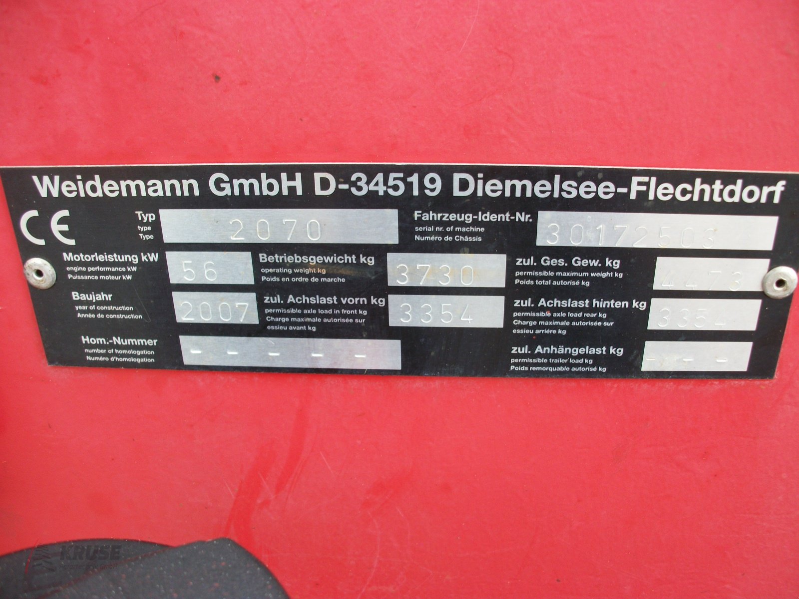 Radlader des Typs Weidemann  2070 CX80, Gebrauchtmaschine in Fürstenau (Bild 3)