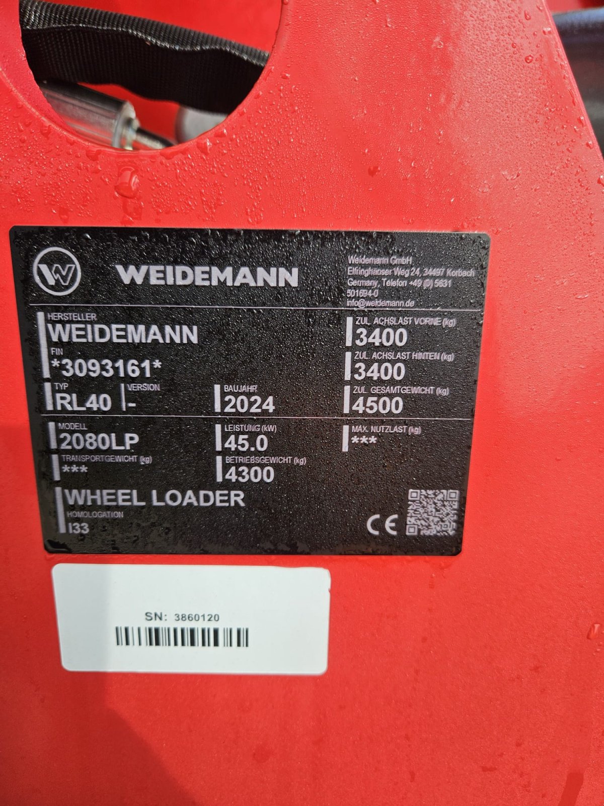 Radlader van het type Weidemann  2080LP, Gebrauchtmaschine in Wegscheid (Foto 5)