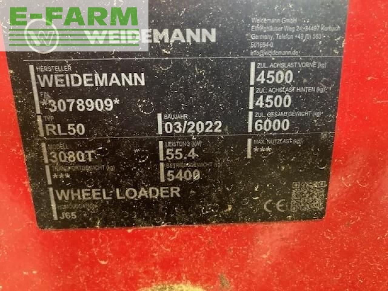 Radlader des Typs Weidemann  3080 tele, Gebrauchtmaschine in DINKLAGE (Bild 12)