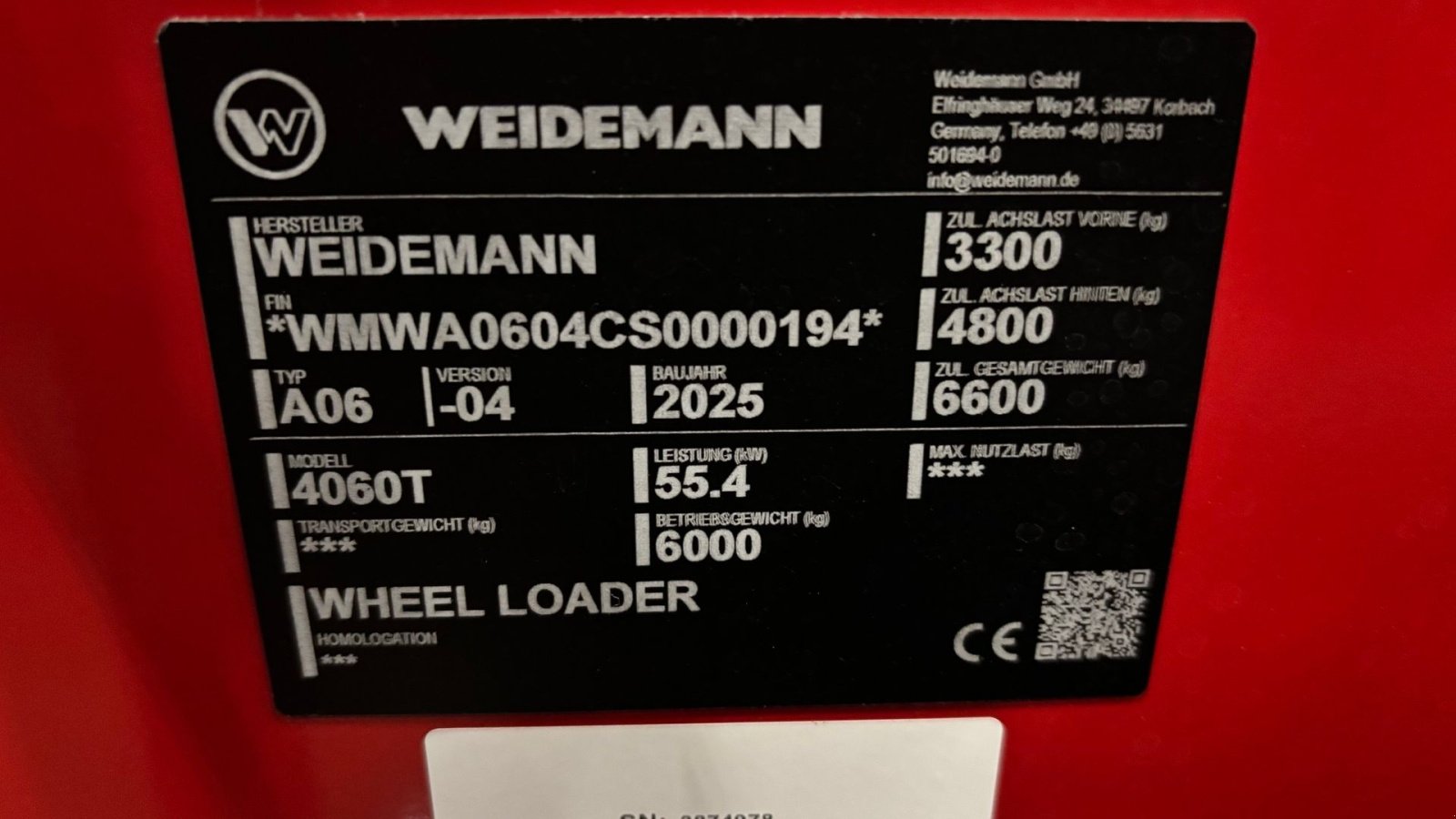 Radlader typu Weidemann  4060 T Demo - Klar til levering, Gebrauchtmaschine w Gram (Zdjęcie 17)