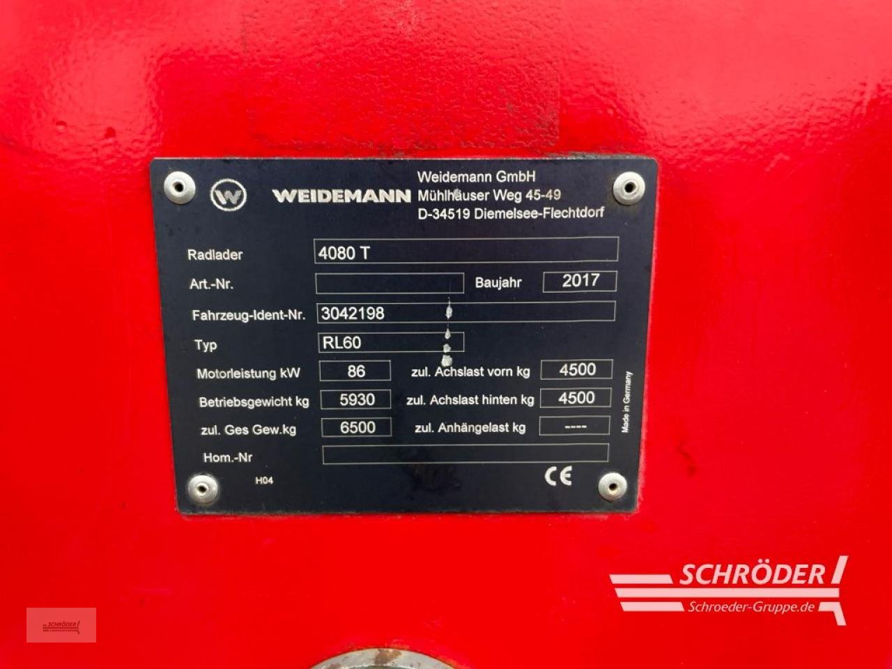 Radlader типа Weidemann  4080 T, Gebrauchtmaschine в Wildeshausen (Фотография 23)