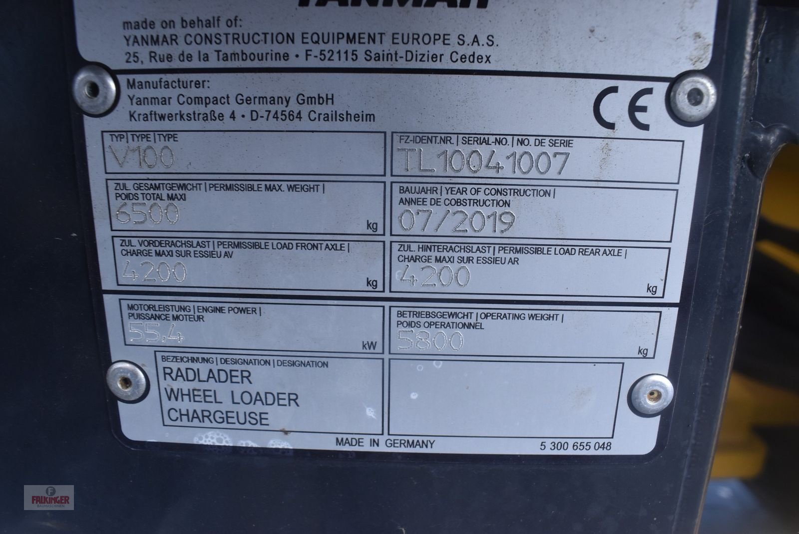 Radlader του τύπου Yanmar V100 mit Straßenzulassung, Gebrauchtmaschine σε Putzleinsdorf (Φωτογραφία 13)