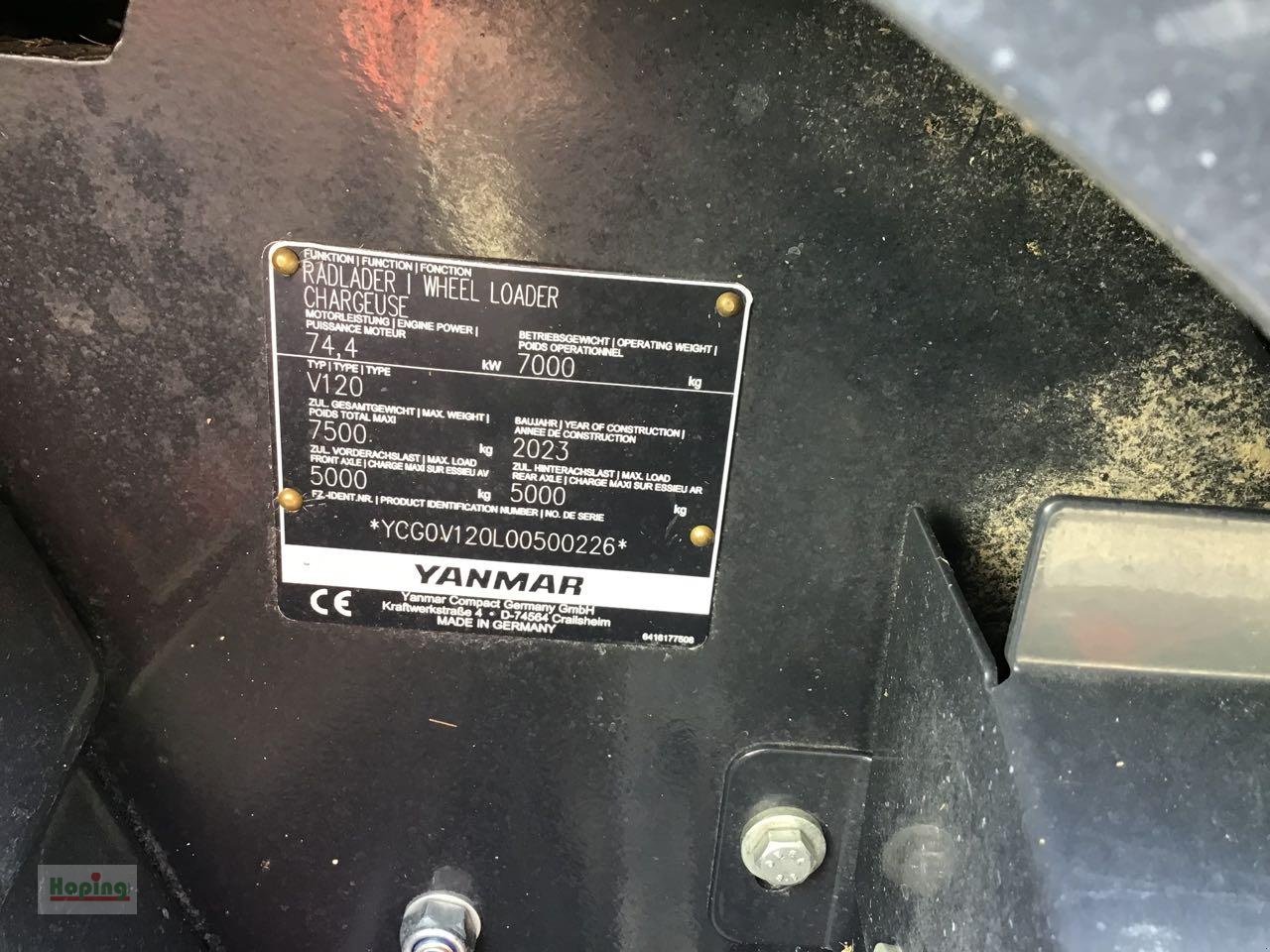 Radlader of the type Yanmar V120/5, Gebrauchtmaschine in Bakum (Picture 14)