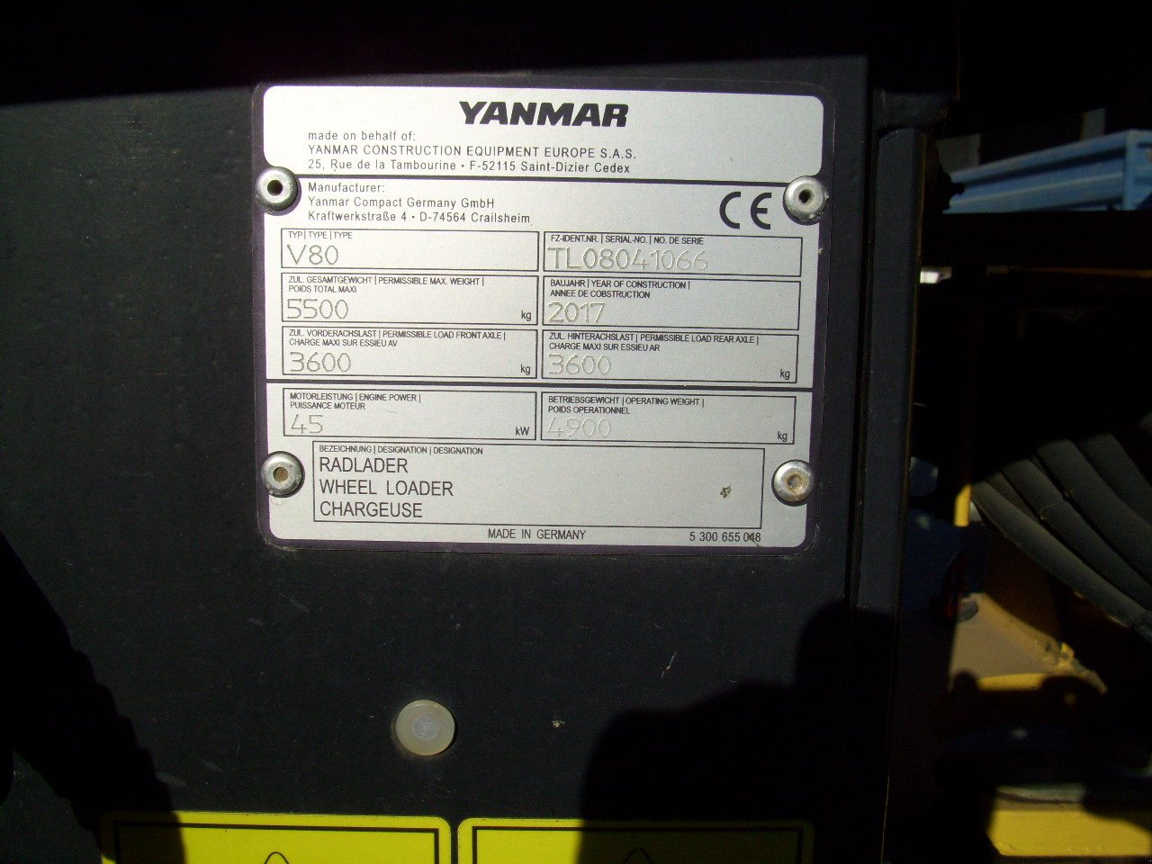 Radlader typu Yanmar V80, Gebrauchtmaschine v Zorneding (Obrázek 7)