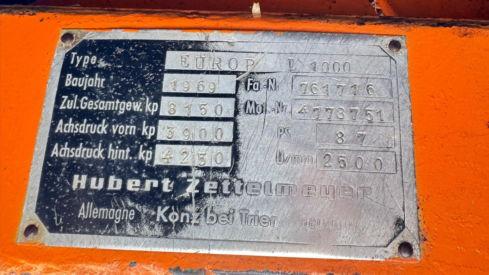 Radlader tip Zettelmeyer Europ L 1000, Gebrauchtmaschine in Mönkloh (Poză 3)