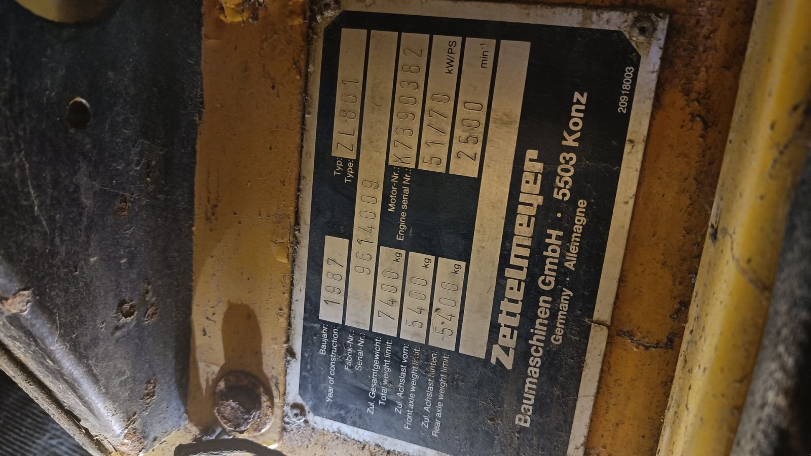 Radlader za tip Zettelmeyer ZL 801, Gebrauchtmaschine u Egtved (Slika 11)