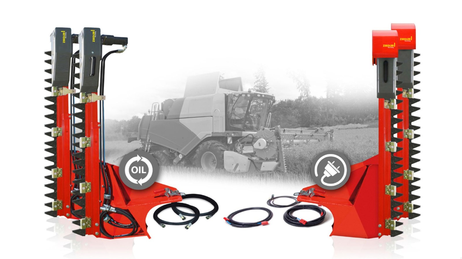 Rapsschneidwerk des Typs Ziegler Raps fortssats, Raps bord ,rapeseed harvesting equipment,  Rapstrennern 7500mm bord til Claas C750, Gebrauchtmaschine in Lintrup (Bild 9)