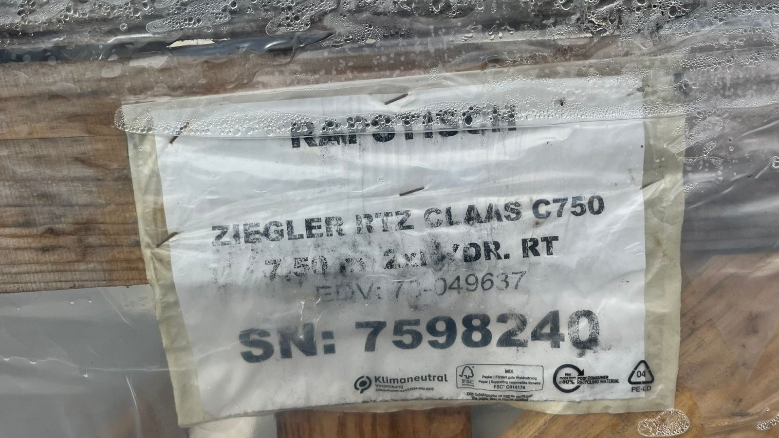 Rapsschneidwerk des Typs Ziegler Raps fortssats, Raps bord ,rapeseed harvesting equipment,  Rapstrennern 7500mm bord til Claas C750, Gebrauchtmaschine in Lintrup (Bild 7)