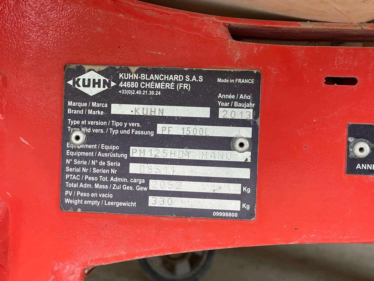 Rapstrennbalken tip Kuhn PF 1500, Gebrauchtmaschine in Lérouville (Poză 5)