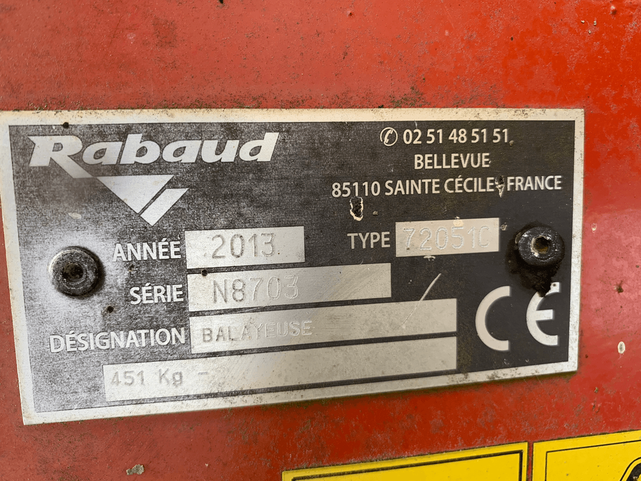 Rapstrennbalken of the type Rabaud SUPERCHAMPION 2100A, Gebrauchtmaschine in ISIGNY-LE-BUAT (Picture 5)