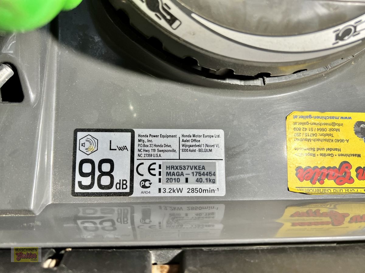 Rasenmäher от тип Honda HRX 537 VK Rasenmäher, Gebrauchtmaschine в Kötschach (Снимка 5)