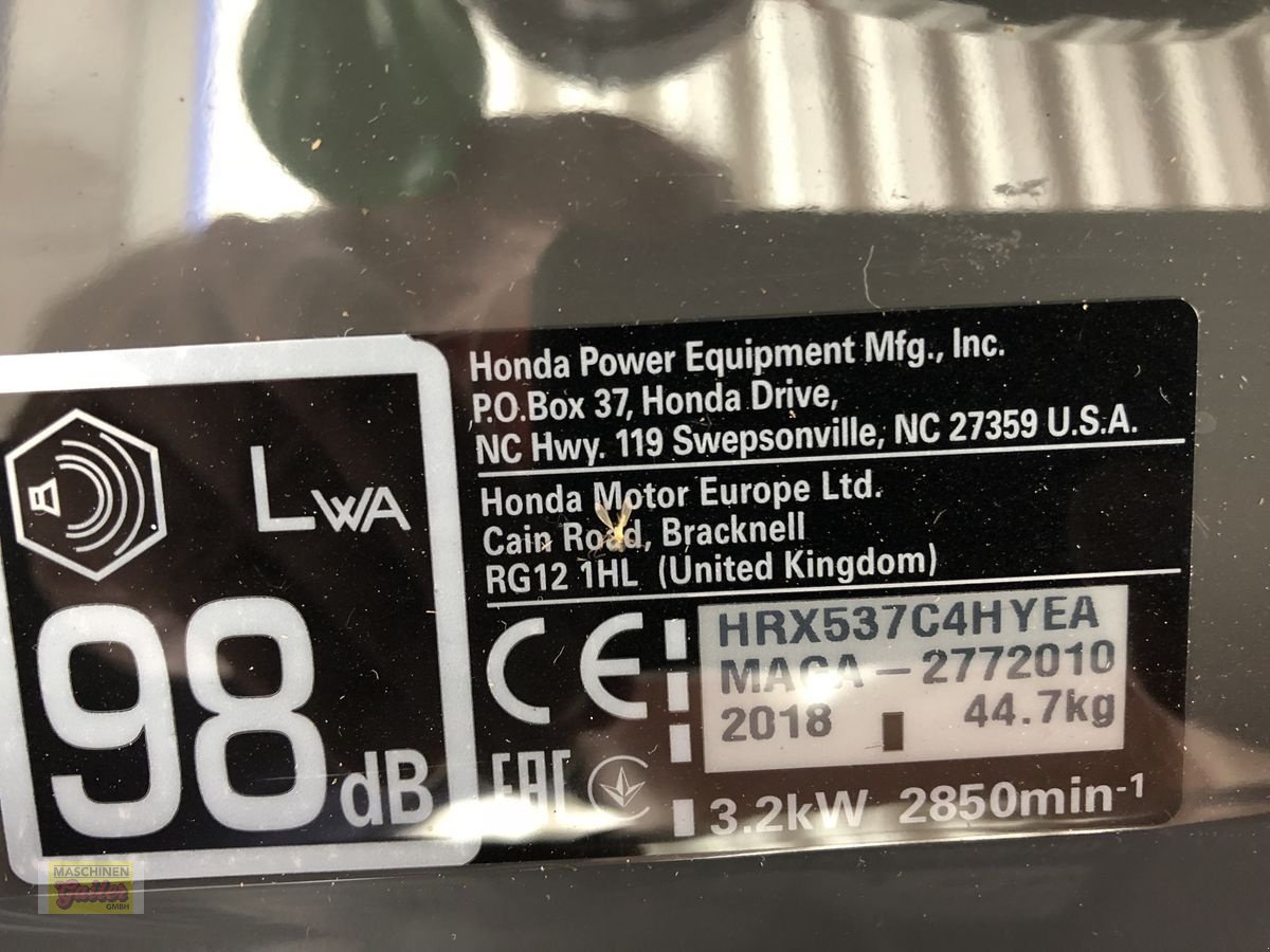 Rasenmäher des Typs Honda HRX 537HYEA Aktion, Neumaschine in Kötschach (Bild 3)