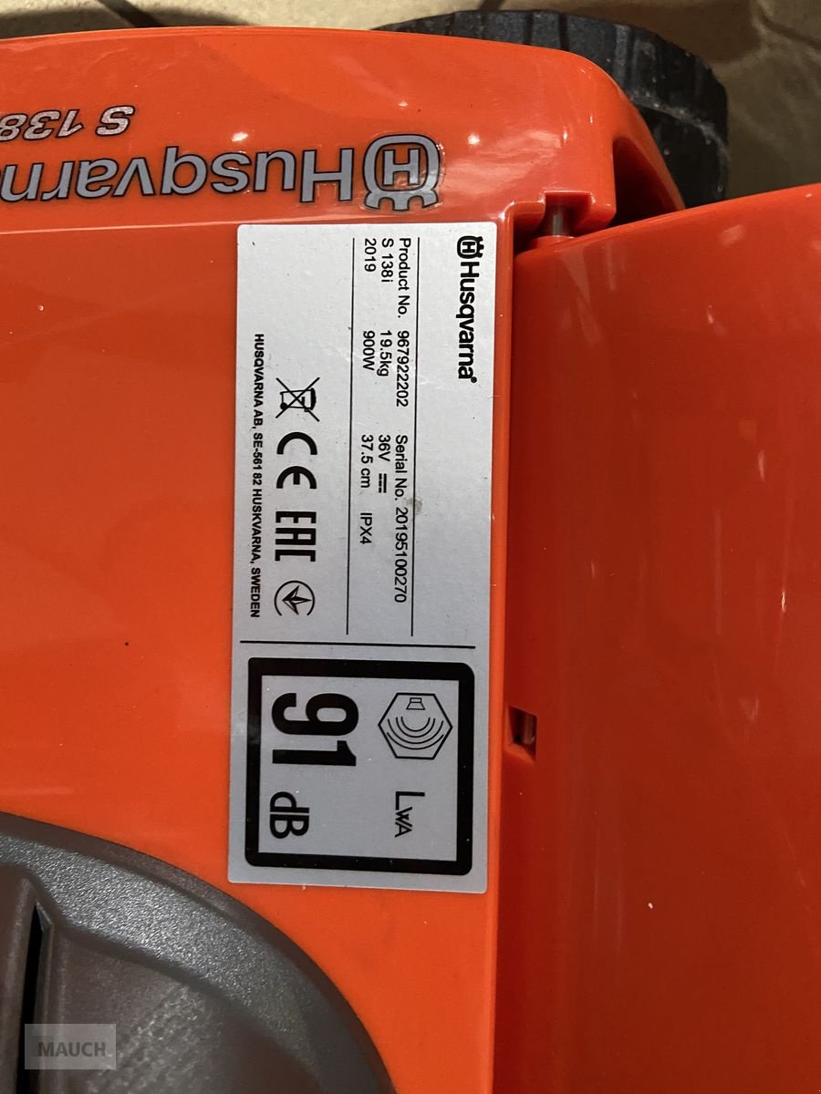 Rasenmäher a típus Husqvarna Vertikutierer S138i, SET mit Akku&Ladegerät, Neumaschine ekkor: Burgkirchen (Kép 2)