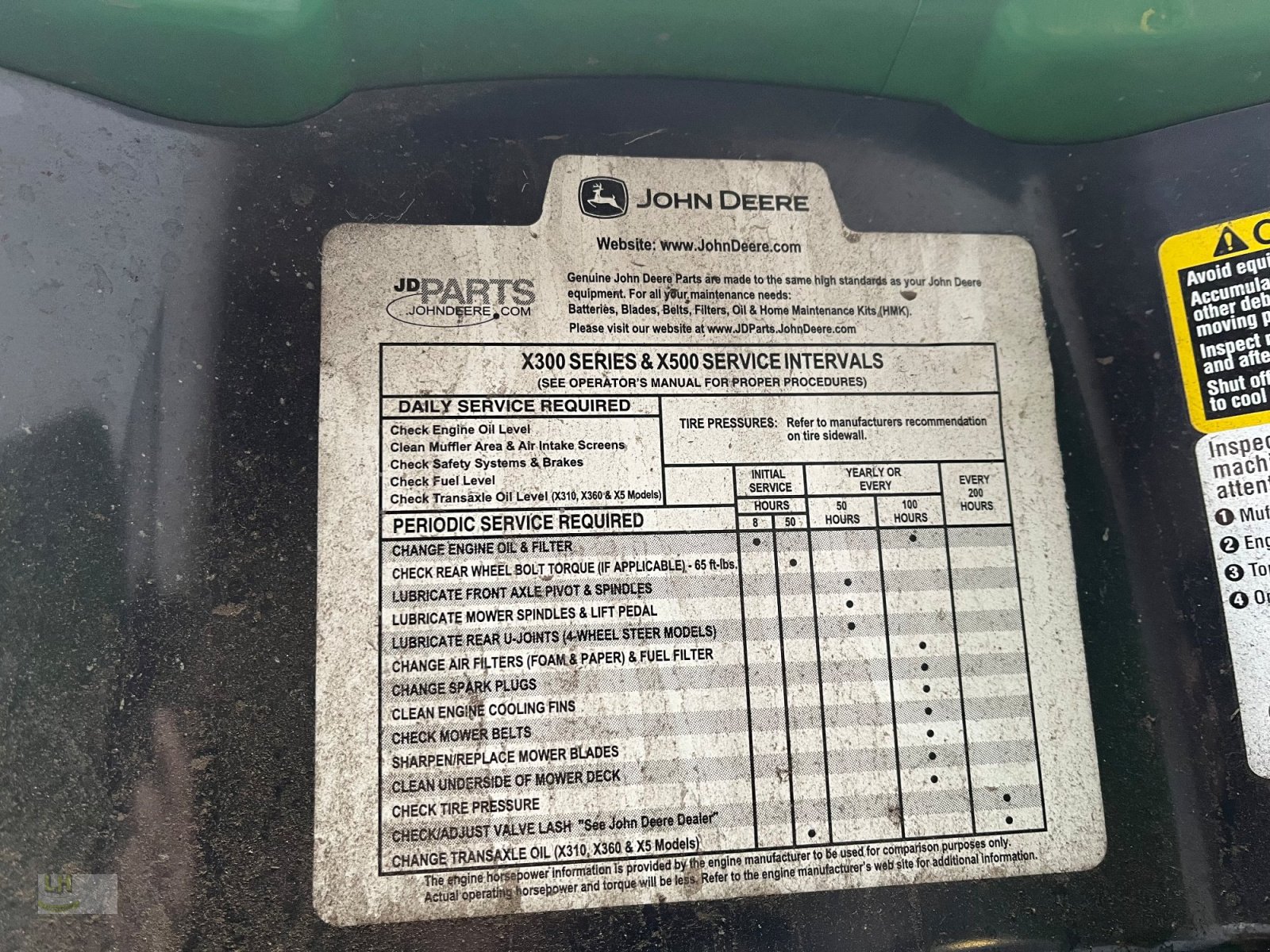 Rasenmäher typu John Deere X 305 R, Gebrauchtmaschine v Aresing (Obrázek 4)