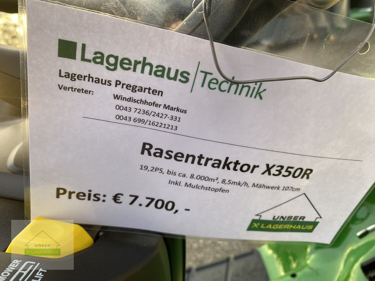 Rasenmäher типа John Deere x350 R, Neumaschine в Wartberg (Фотография 3)