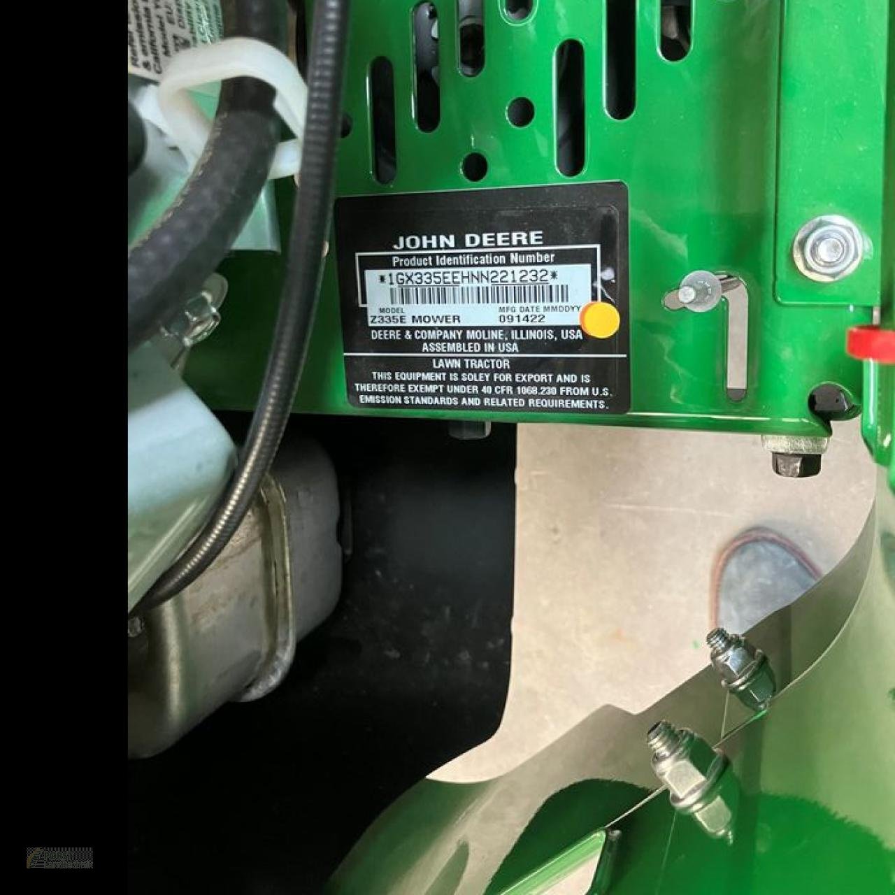 Rasenmäher typu John Deere Z335E, Neumaschine v Jahnatal (Obrázek 5)