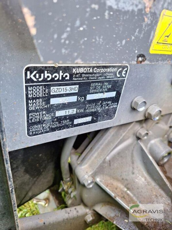 Rasenmäher typu Kubota GZD15H, Gebrauchtmaschine v Erndtebrück-Womelsdorf (Obrázek 7)