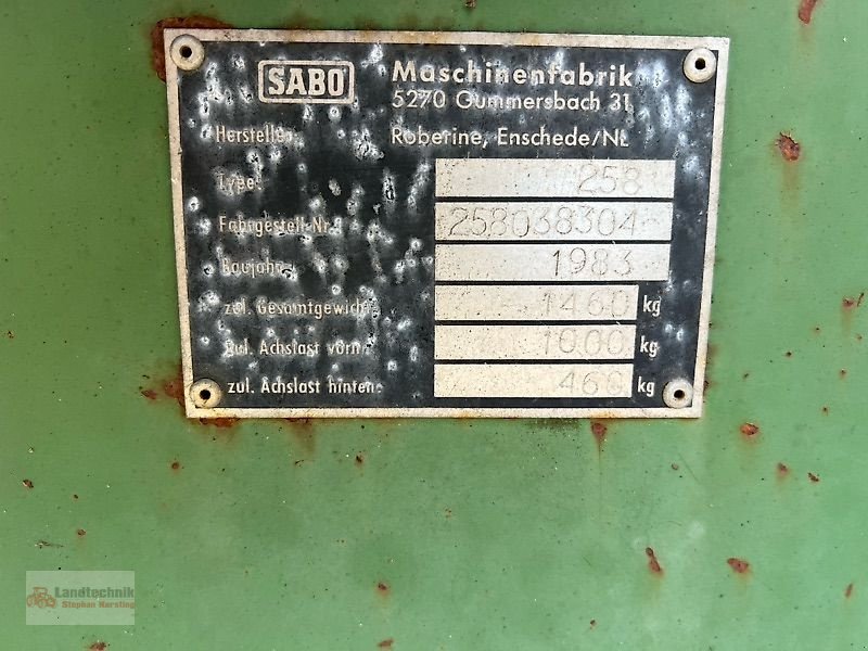 Rasenmäher za tip Sabo Roberine 258, Gebrauchtmaschine u Marl (Slika 18)