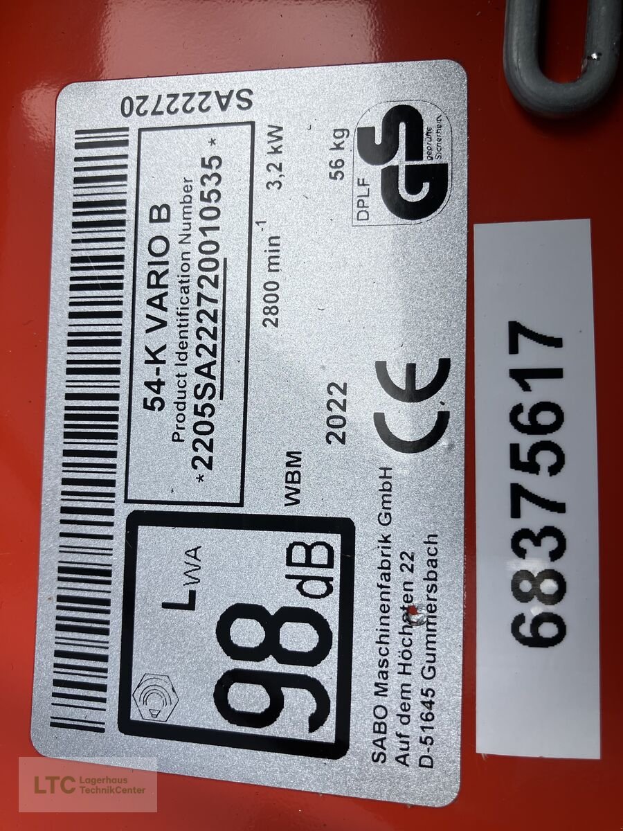 Rasenmäher des Typs Sonstige 54- K Vario B, Neumaschine in Redlham (Bild 18)