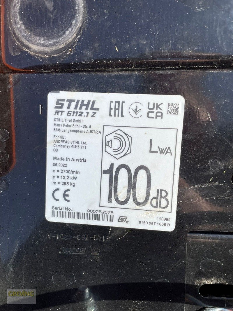 Rasenmäher του τύπου Stihl RT 5112 Z, Gebrauchtmaschine σε Werne (Φωτογραφία 12)