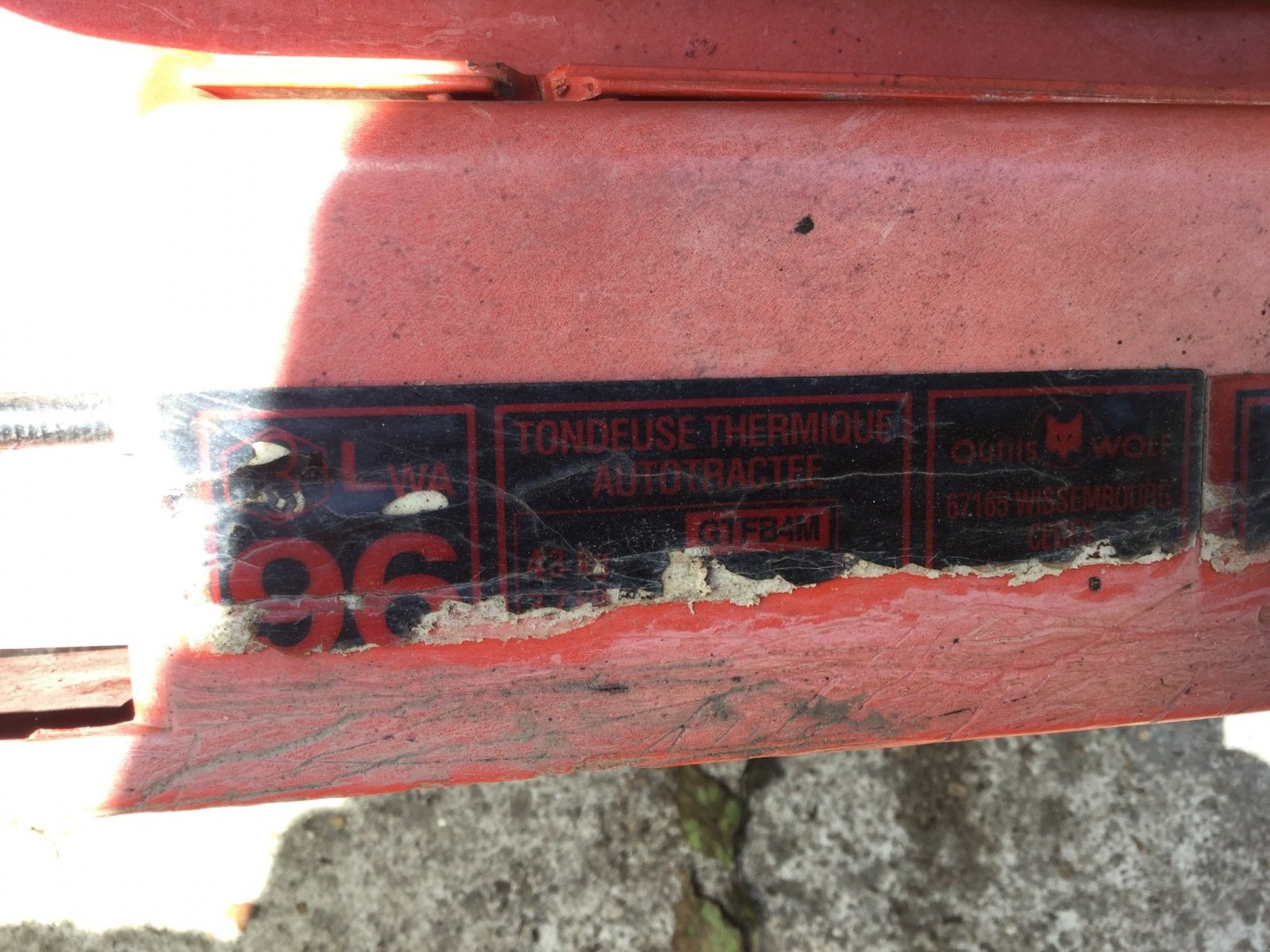 Rasenmäher za tip Wolf GTFB4M, Gebrauchtmaschine u LA SOUTERRAINE (Slika 4)