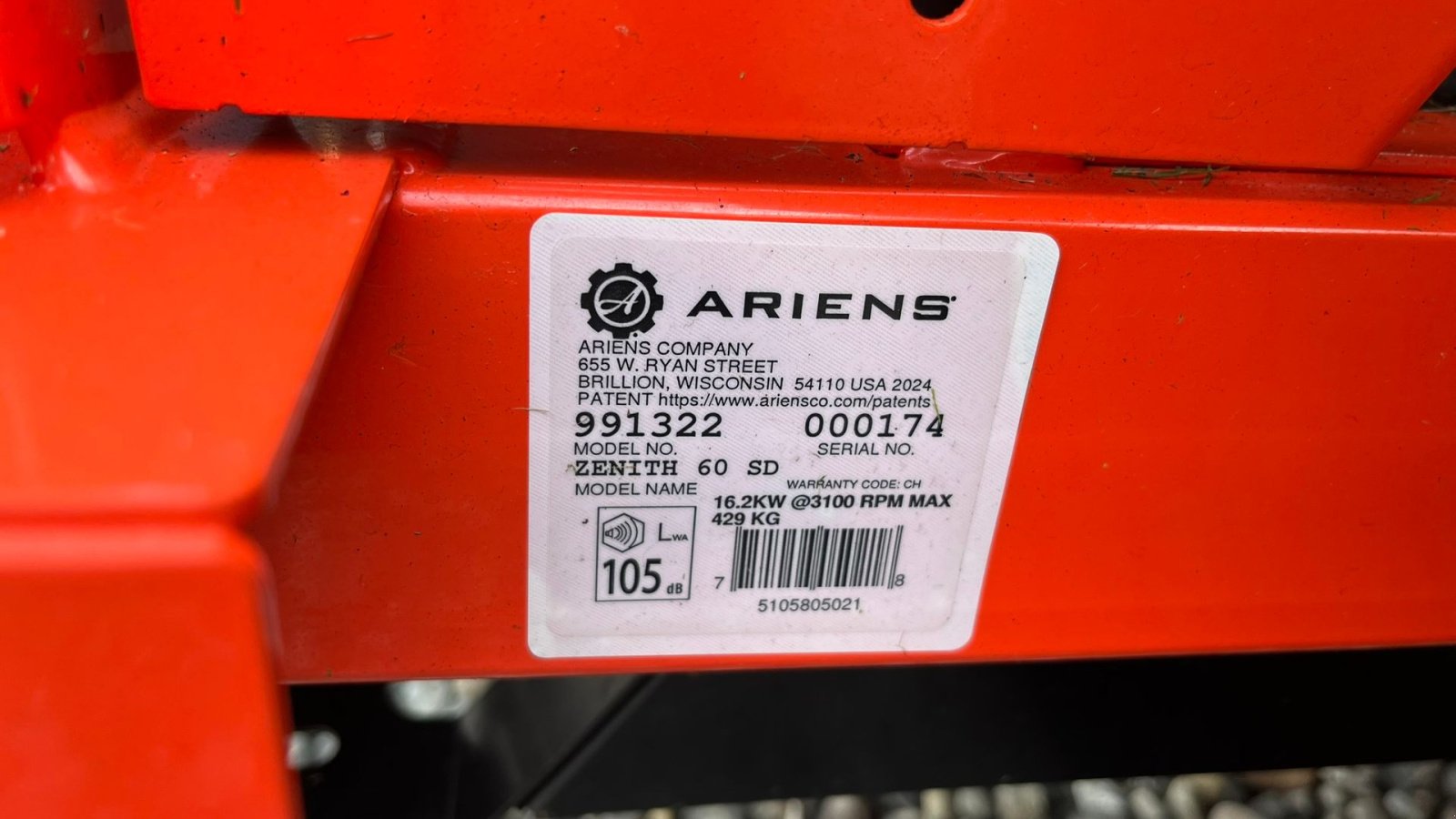 Rasentraktor des Typs Ariens Zenith 60 SD Top professionel maskine med stor 2 cylindret Kawasaki motor., Gebrauchtmaschine in Lintrup (Bild 2)