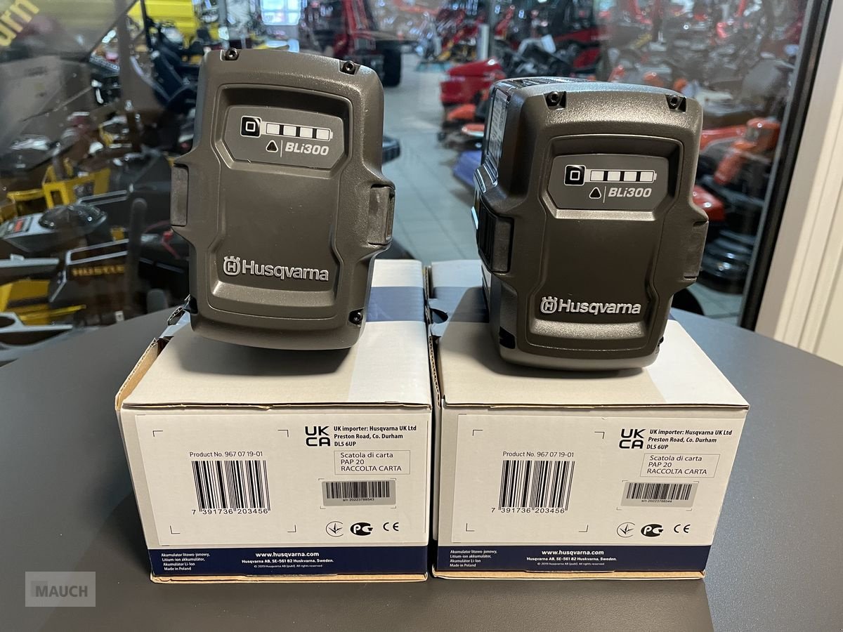 Rasentraktor des Typs Husqvarna Akku Set 2x BLI 300 & QC 500, Neumaschine in Burgkirchen (Bild 7)