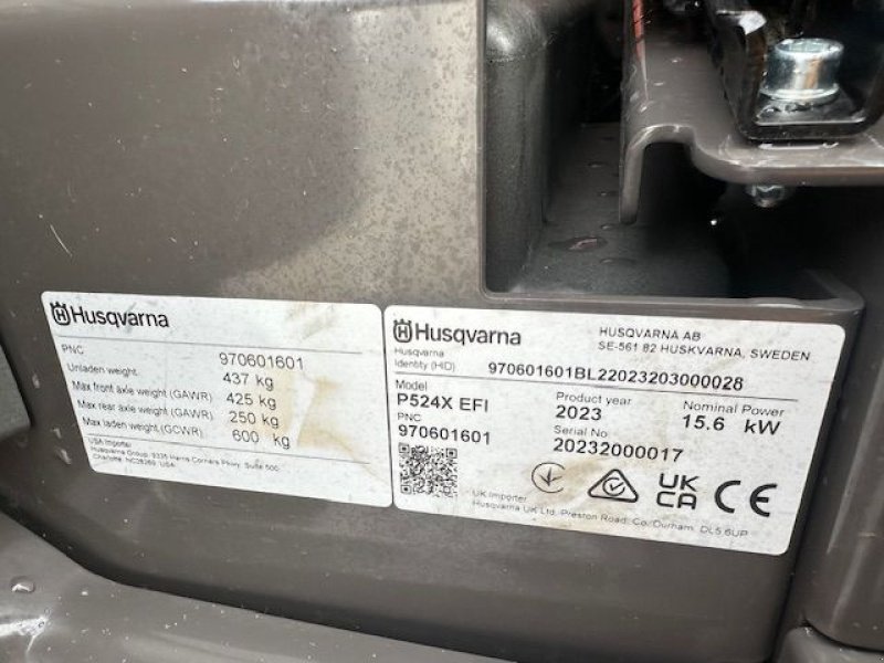 Rasentraktor des Typs Husqvarna Kommunalrider P524X EFI R137cm 21,2PS, Vorführmaschine in Tamsweg (Bild 15)