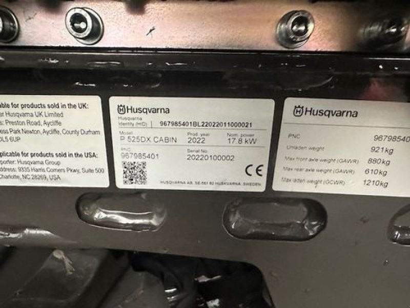 Rasentraktor typu Husqvarna Rider P525DX mit Kabine und 155Xcm Mähdeck, Neumaschine v Tamsweg (Obrázek 11)