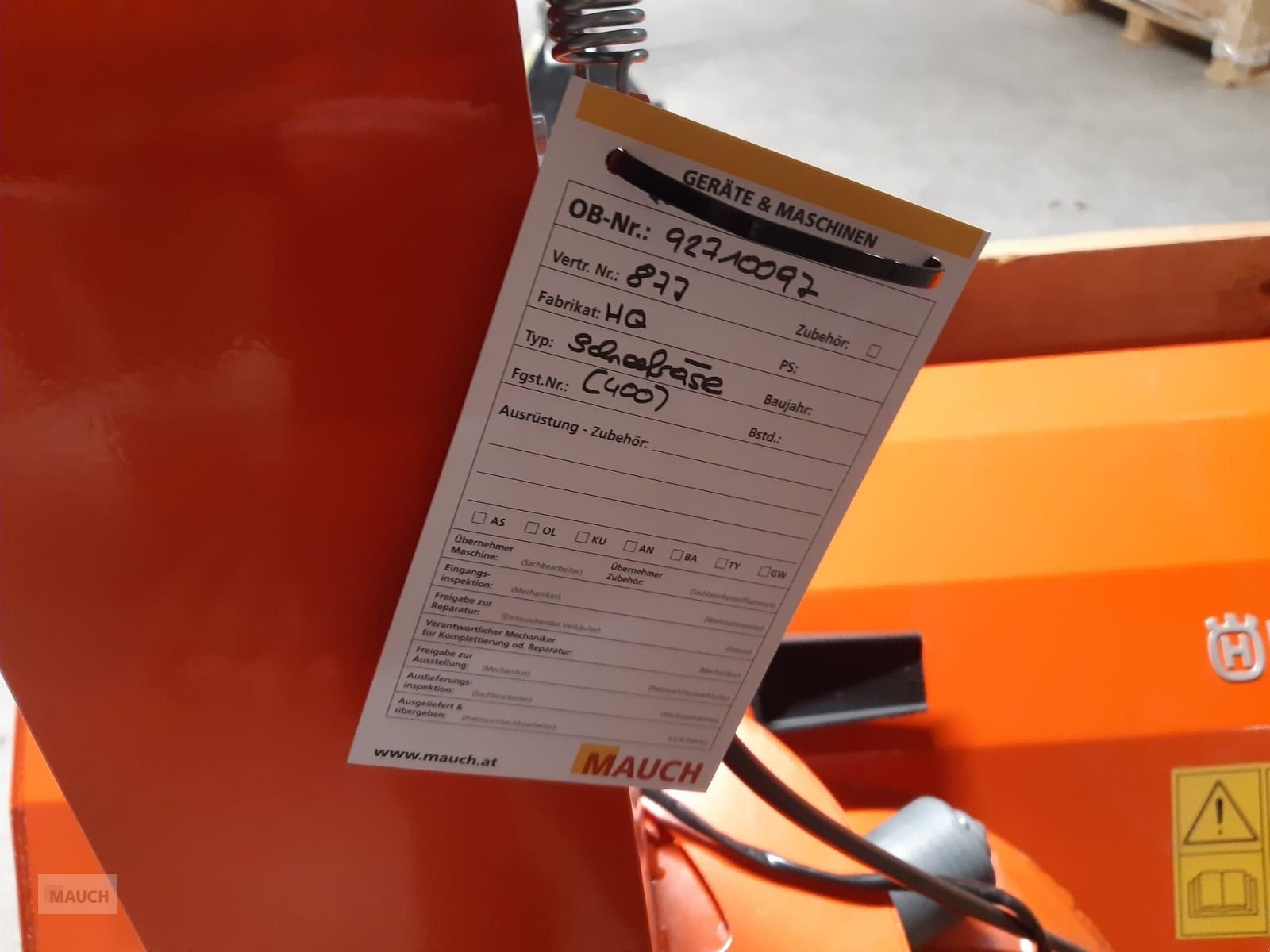 Rasentraktor des Typs Husqvarna Schneefräse für 418 / 420er Serie, Gebrauchtmaschine in Burgkirchen (Bild 7)