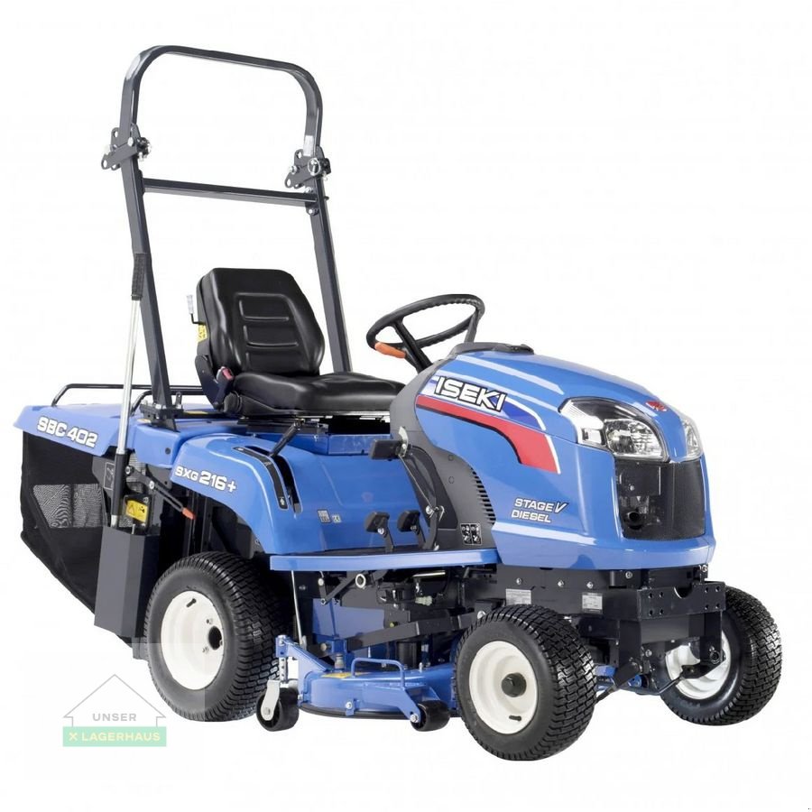 Rasentraktor des Typs Iseki ISEKI SXG 216, SCMA 40, el. Behälter, Neumaschine in Grosswilfersdorf (Bild 1)