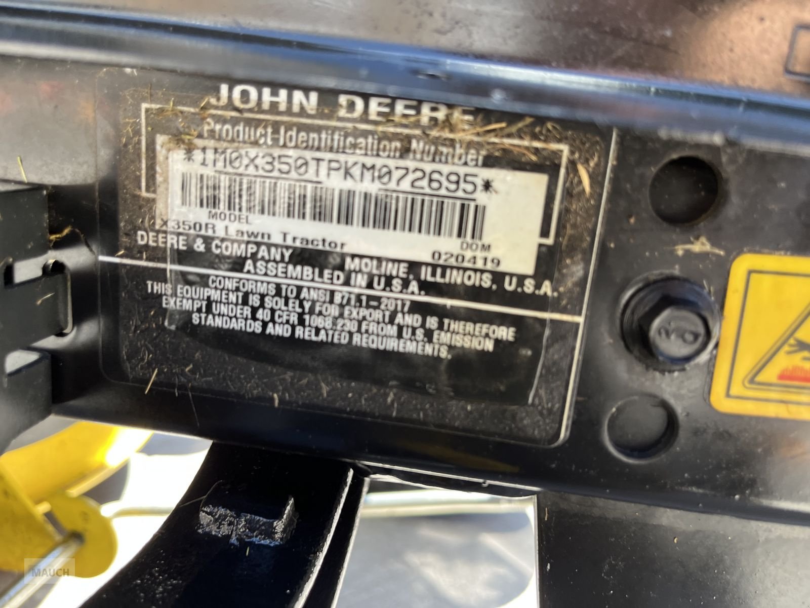 Rasentraktor typu John Deere X 350R nur 55h, Gebrauchtmaschine v Burgkirchen (Obrázek 19)