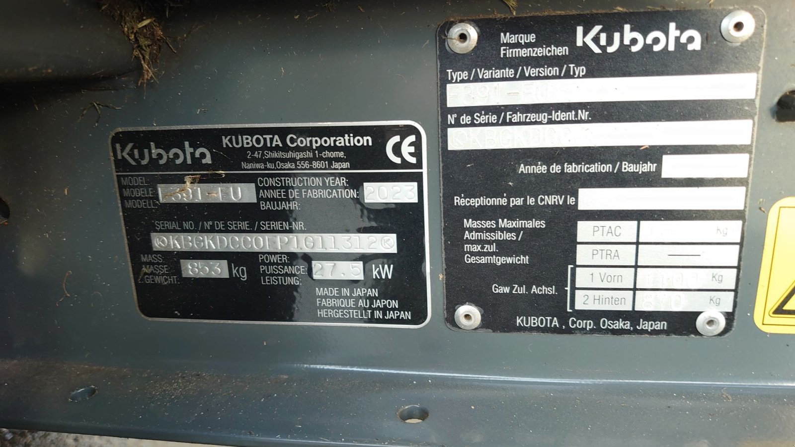 Rasentraktor za tip Kubota F391, Gebrauchtmaschine u Nørresundby (Slika 9)